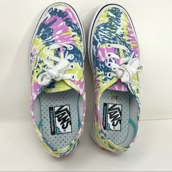 Vans Comfycush Authentic Trainers-Orchid/True White/Multicolor. Womens Size 7.0 - Picture 8 of 12